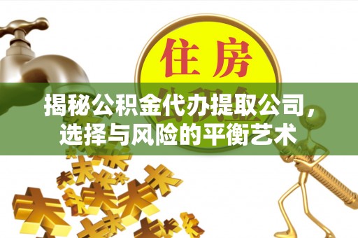满州揭秘公积金代办提取公司，选择与风险的平衡艺术